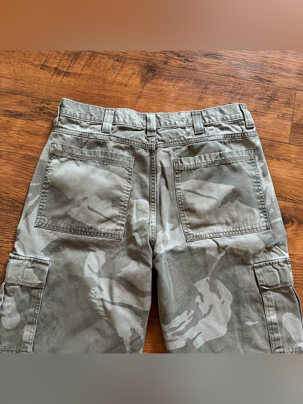 Vintage 90s Y2K Wrangler Hero Camo Cargo Pants Men's 32x30 Thrashed Baggy - Picture 7 of 11